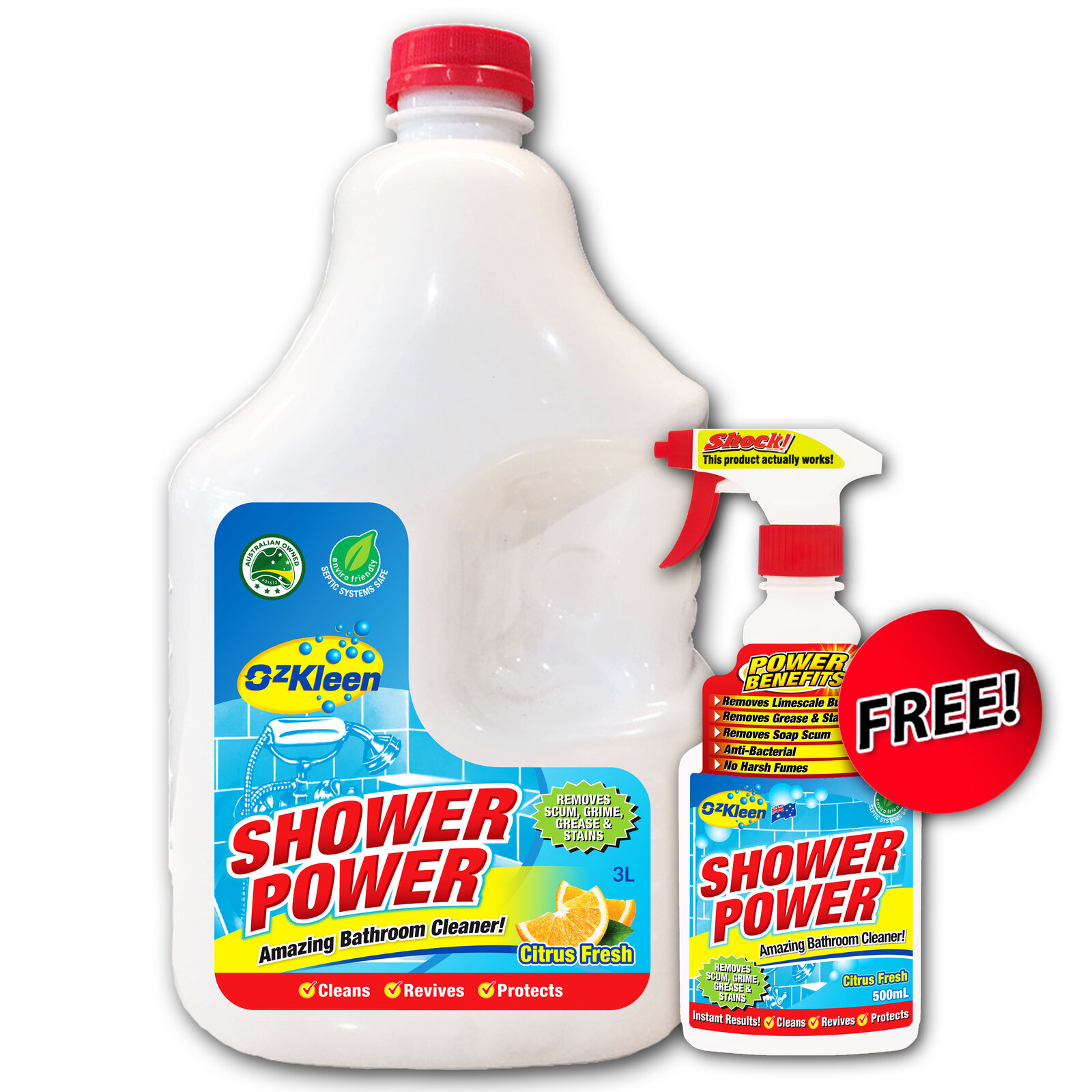 Shower Power - Amazing Bathroom cleaner